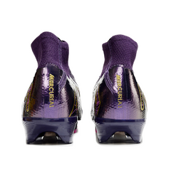 Botas de fútbol Nike Air Zoom Mercurial Superfly 10 Elite moradas para niños, para terreno firme (FG).