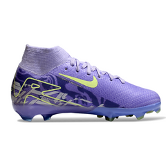 Botas de fútbol Nike Air Zoom Mercurial Superfly 10 Elite Purple United 001 Pack Firm Ground FG para niños