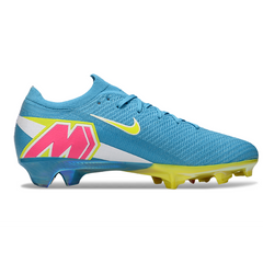 Nike Air Zoom Mercurial Vapor 16 Elite Light Blue and Green Firm Ground FG Kids Football Boot
