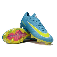 Nike Air Zoom Mercurial Vapor 16 Elite Light Blue and Green Firm Ground FG Kids Football Boot