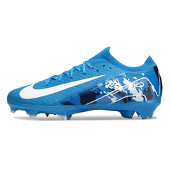 Botas de fútbol Nike Air Zoom Mercurial Vapor 16 Elite azul claro para terreno firme FG para niños