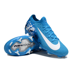 Botas de fútbol Nike Air Zoom Mercurial Vapor 16 Elite azul claro para terreno firme FG para niños