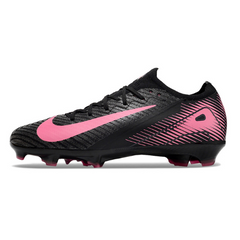 Nike Air Zoom Mercurial Vapor 16 Elite Black and Pink Firm Ground FG Kids Football Boot