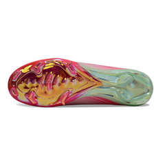 Nike Air Zoom Mercurial Vapor 16 Elite Light Pink and Light Green Firm Ground FG Kids Football Boot