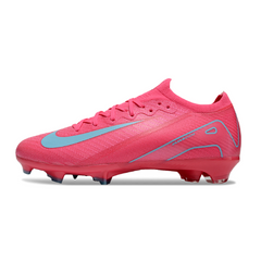 Botas de fútbol Nike Air Zoom Mercurial Vapor 16 Elite para niños, color rosa y azul, para terreno firme FG