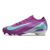 Botas de fútbol Nike Air Zoom Mercurial Vapor 16 Elite moradas y azules para niños, para terreno firme (FG).