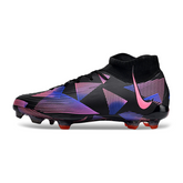 Chuteira Infantil Campo Nike Phantom Luna Elite FG Preta e Rosa - VENI Futebol