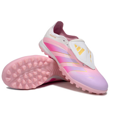 Botas de fútbol Adidas Predator 25 Elite Tongue Pink Turf TF para niños