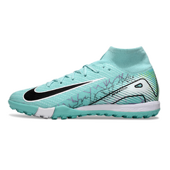 Nike Zoom Mercurial Superfly 10 Elite Kids Light Blue Turf TF Football Boot