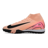 Botas de fútbol Nike Zoom Mercurial Superfly 10 Elite para niños, color rosa claro, color césped TF