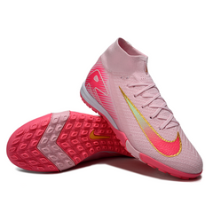 Scarpa da calcio Nike Zoom Mercurial Superfly 10 Elite per bambini, rosa e verde, per terreni duri