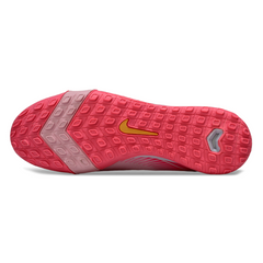 Scarpa da calcio Nike Zoom Mercurial Superfly 10 Elite per bambini, rosa e verde, per terreni duri