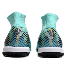 Botas de fútbol Nike Zoom Mercurial Superfly 10 Elite Light Blue Turf TF para niños