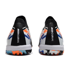 Scarpa da calcio Nike Zoom Mercurial Vapor 16 Elite per bambini, nera, blu e arancione, per terreni duri