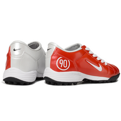 Botas de fútbol Nike Total 90 III Turf TF para niños, color blanco y rojo