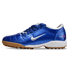 Scarpa da calcio Nike Total 90 III Turf TF per bambini, bianca e blu