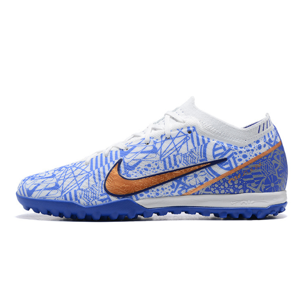 Chuteira Infantil Society Nike Zoom Mercurial Vapor 15 Elite TF Azul CR7 Pack - VENI Futebol