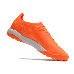Chuteira Society Puma Ultra Ultimate TF Laranja e Branca - VN Esportes
