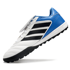 Scarpa da calcio Adidas Copa Gloro II Turf TF bianca, nera e blu