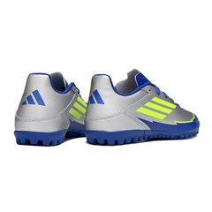 Botas de fútbol Adidas F50 Club Turf TF gris y azul oscuro