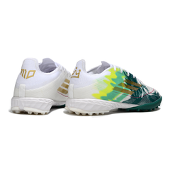Adidas F50 Elite White and Green Turf TF Football Boot