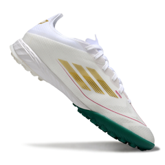 Adidas F50 Elite White and Green Turf TF Football Boot