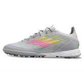 Adidas F50 Elite Turf TF Gray Pink and Yellow Football Boot