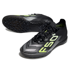 Adidas F50 Elite Black and Light Green Turf TF Football Boot