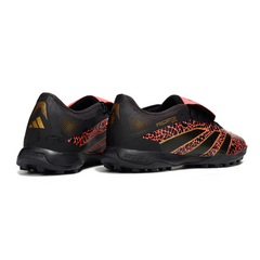 Adidas Predator 25 Elite Tongue Black and Red Turf TF Football Boot