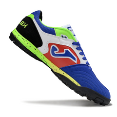 Joma Top Flex White Red Green and Pink Turf TF Football Boot