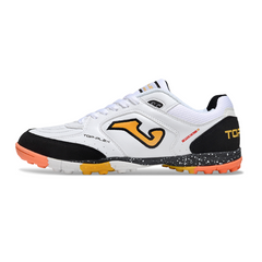 Joma Top Flex Turf TF White Black and Orange Football Boot
