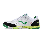 Joma Top Flex White Black and Green Turf TF Football Boot