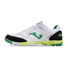 Joma Top Flex White Black and Green Turf TF Football Boot