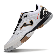 Joma Top Flex White and Black Turf TF Football Boot