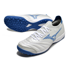 Mizuno Neo Sala White and Light Blue Turf TF Football Boot