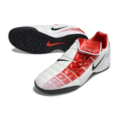 Botas de fútbol Nike Air Zoom Total 90 III Turf TF blancas y rojas
