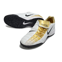 Scarpa da calcio Nike Air Zoom Total 90 III Turf TF bianca e oro