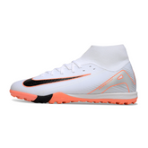 Nike Zoom Mercurial Superfly 10 Academy White and Orange Turf TF Football Boot