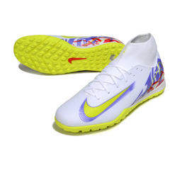 Nike Zoom Mercurial Superfly 10 Academy White and Purple Turf TF Football Boot