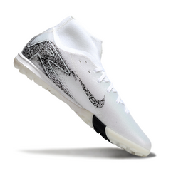 Botas de fútbol Nike Zoom Mercurial Superfly 10 Academy Turf TF blancas y negras