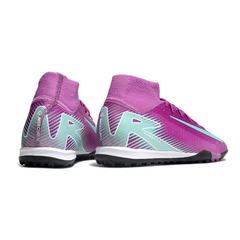 Nike Zoom Mercurial Superfly 10 Elite Purple and Blue Turf TF Football Boot