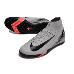 Botas de fútbol Nike Zoom Mercurial Superfly 10 Elite Gris y Negro Turf TF