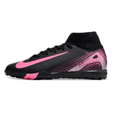 Botas de fútbol Nike Zoom Mercurial Superfly 10 Elite Turf TF negras y rosas