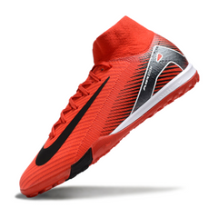 Botas de fútbol Nike Zoom Mercurial Superfly 10 Elite Turf TF rojas y negras