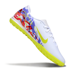 Nike Zoom Mercurial Vapor 16 Academy White and Purple Turf TF Football Boot