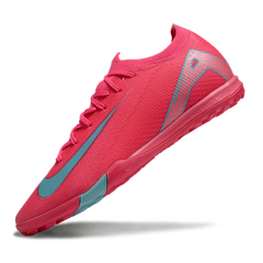 Botas de fútbol Nike Zoom Mercurial Vapor 16 Elite Turf TF rosa y azul claro