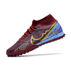 Chuteira Society Nike Zoom Mercurial Superfly 9 Academy TF Mbappe Roxo - VENI Futebol