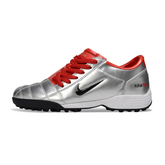 Scarpa da calcio Nike Total 90 III Turf TF argento e rossa