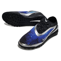 Nike Phantom 6 Elite Black Blue and Silver Turf TF Football Boot