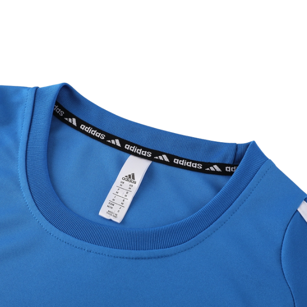 Conjunto Adidas Camiseta + Short Azul Claro - VENI Futebol